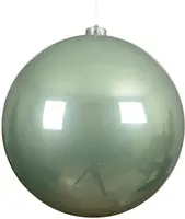 Decoris kunststof kerstbal 14cm matcha groen