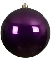 Decoris kunststof kerstbal 14cm vijg