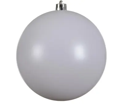 Decoris kunststof kerstbal 14cm winterwit