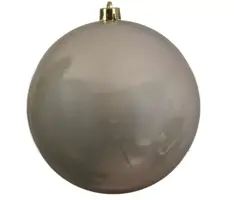 Decoris kunststof kerstbal 20cm parel - afbeelding 1