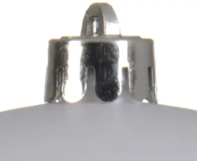 Decoris kunststof kerstbal 20cm winterwit - afbeelding 2