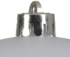 Decoris kunststof kerstbal 20cm winterwit - afbeelding 2