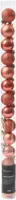 Decoris kunststof kerstbal 3cm pompoen 14 stuks - afbeelding 1