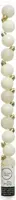 Decoris kunststof kerstbal 3cm wolwit 14 stuks - afbeelding 1