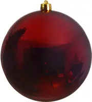 Decoris kunststof kerstbal 40cm ossenbloed