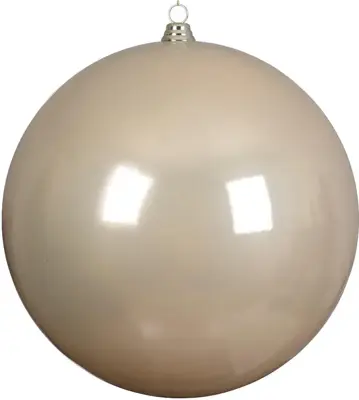 Decoris kunststof kerstbal 40cm parel