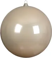 Decoris kunststof kerstbal 40cm parel