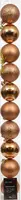 Decoris kunststof kerstbal 6cm brandy 10 stuks - afbeelding 1
