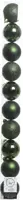 Decoris kunststof kerstbal 6cm dennengroen 10 stuks - afbeelding 1