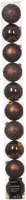 Decoris kunststof kerstbal 6cm espresso 10 stuks - afbeelding 1