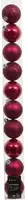 Decoris kunststof kerstbal 6cm festive roze 10 stuks - afbeelding 1