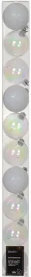Decoris kunststof kerstbal 6cm iris 10 stuks - afbeelding 1