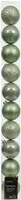 Decoris kunststof kerstbal 6cm matcha groen 10 stuks - afbeelding 1