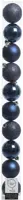 Decoris kunststof kerstbal 6cm nachtblauw 10 stuks - afbeelding 1