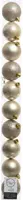Decoris kunststof kerstbal 6cm parel 10 stuks - afbeelding 1