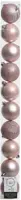Decoris kunststof kerstbal 6cm poederroze 10 stuks - afbeelding 1
