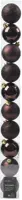 Decoris kunststof kerstbal 6cm zwarte truffel 10 stuks - afbeelding 1