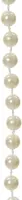 Decoris kunststof kerstslinger kralen 10m parel - afbeelding 2