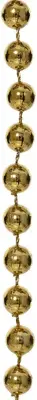 Decoris kunststof kerstslinger kralen 10m pecan bruin - afbeelding 2