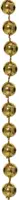 Decoris kunststof kerstslinger kralen 10m pecan bruin - afbeelding 2