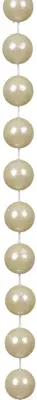 Decoris kunststof kerstslinger kralen xl 5m parel - afbeelding 2