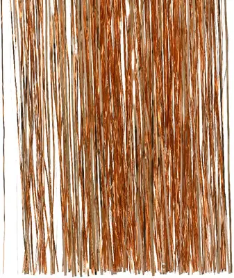 Decoris kunststof lametta vinyl 50x40cm brandy
