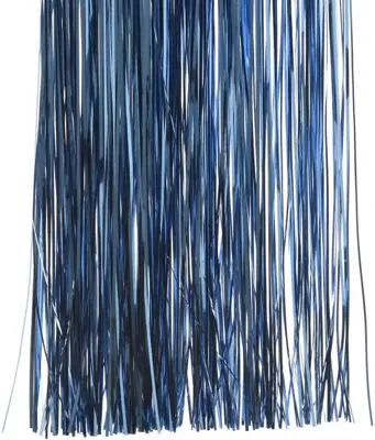 Decoris kunststof lametta vinyl 50x40cm nachtblauw