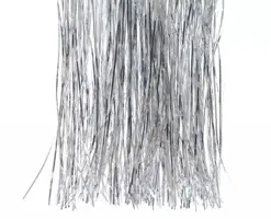 Decoris kunststof lametta vinyl 50x40cm zilver