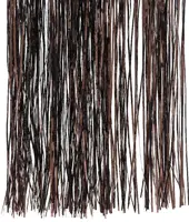 Decoris kunststof lametta vinyl 50x40cm zwarte truffel