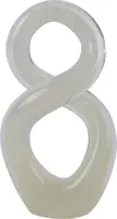 Decoris ornament glas aqua 14x8x25.5cm wit kopen?