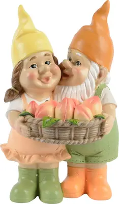 Decoris ornament polyresin gnoom 18.5x15.5x29.5cm multi