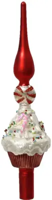 Decoris piek glas cupcake 29cm  - afbeelding 1