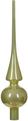 Decoris piek glas emaille 26cm pistache - afbeelding 1