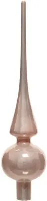 Decoris piek glas emaille 26cm poederroze - afbeelding 1