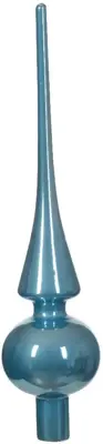 Decoris piek glas emaille 26cm suiker blauw - afbeelding 1