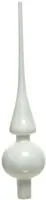 Decoris piek glas emaille 26cm winterwit - afbeelding 1