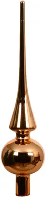 Decoris piek glas glans 26cm brandy