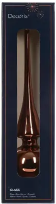 Decoris piek glas glans 26cm espresso - afbeelding 2