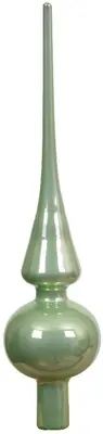 Decoris piek glas glans 26cm matcha groen