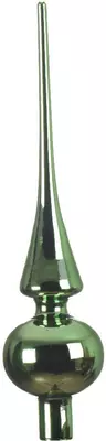 Decoris piek glas glans 26cm mistletoe groen