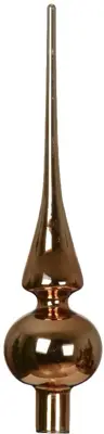 Decoris piek glas glans 26cm pecan bruin - afbeelding 1