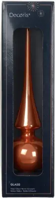 Decoris piek glas glans 26cm pompoen - afbeelding 2