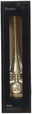 Decoris piek glas glans 26cm zilver - afbeelding 2