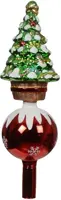 Decoris piek glas kerstboom 29cm multi - afbeelding 1
