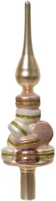 Decoris piek glas macarons 29.5cm goud - afbeelding 1