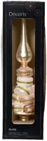 Decoris piek glas macarons 29.5cm goud - afbeelding 2