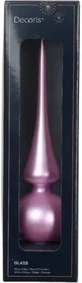Decoris piek glas mat 26cm fris lila - afbeelding 2