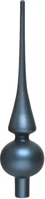 Decoris piek glas mat 26cm nachtblauw - afbeelding 1