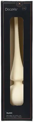Decoris piek glas mat 26cm wolwit - afbeelding 2