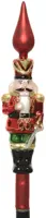 Decoris piek glas notenkraker 29cm rood - afbeelding 1